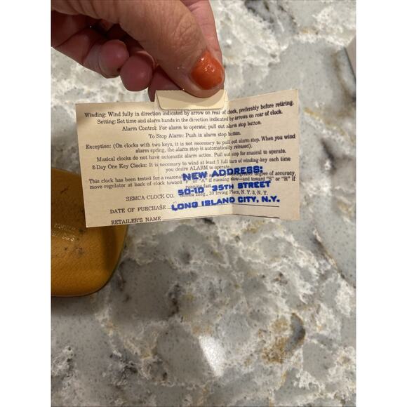 Vintage Phinney Walker PW9 Wind-Up Travel Alarm Clock Germany Box DOESNT WORK - Picture 11 of 16